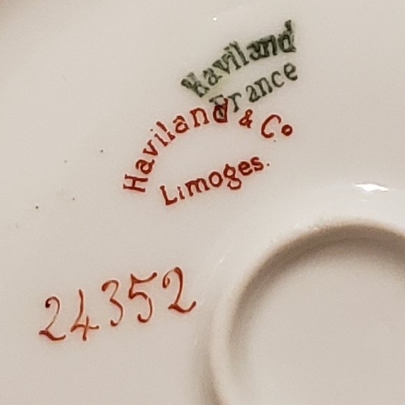 Haviland Limoges Schleiger Sugar bowl Fall Leaves NO LID - Picture 7 of 8